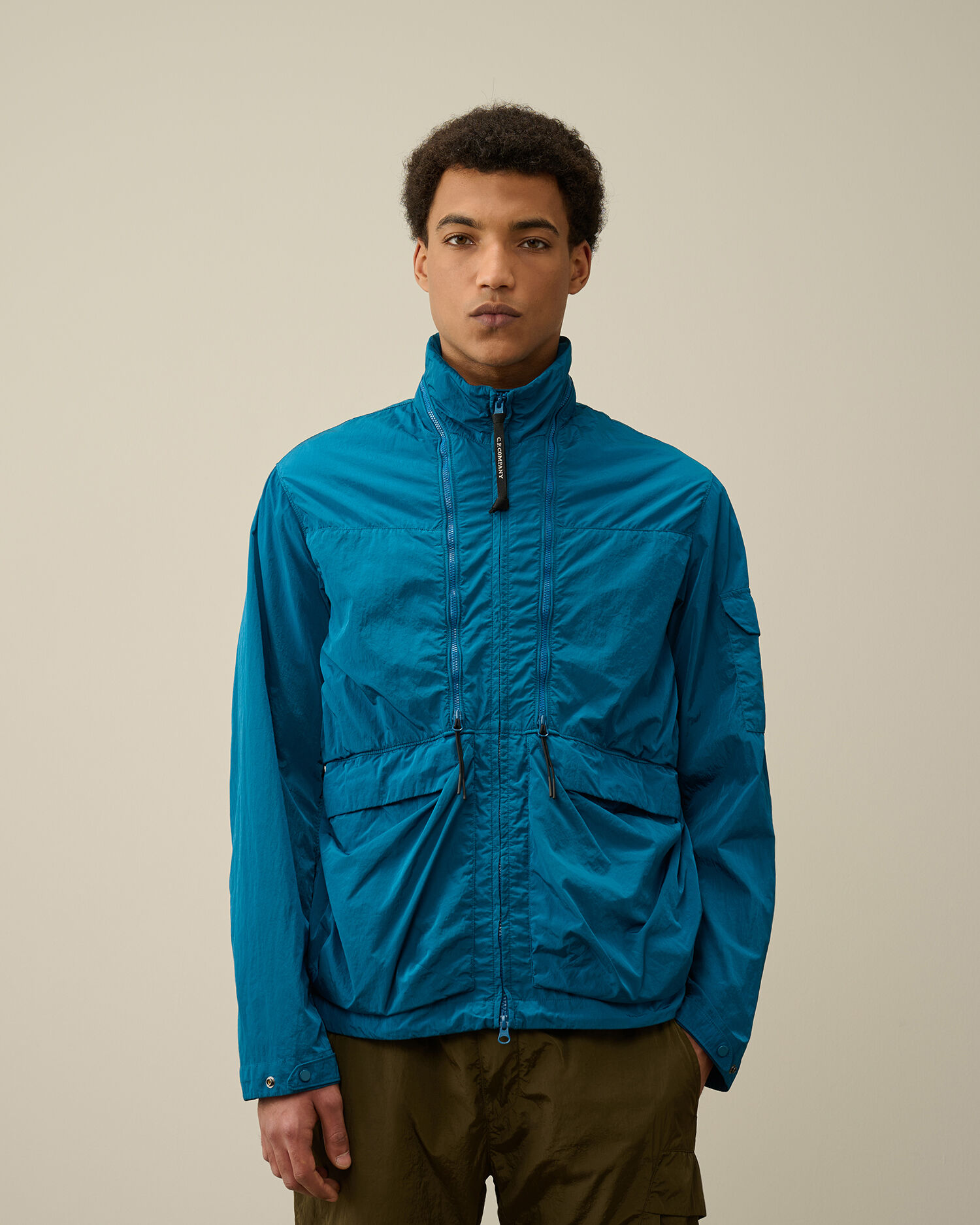 C.P. Company Chrome-R garment-dyed jacket - Blue