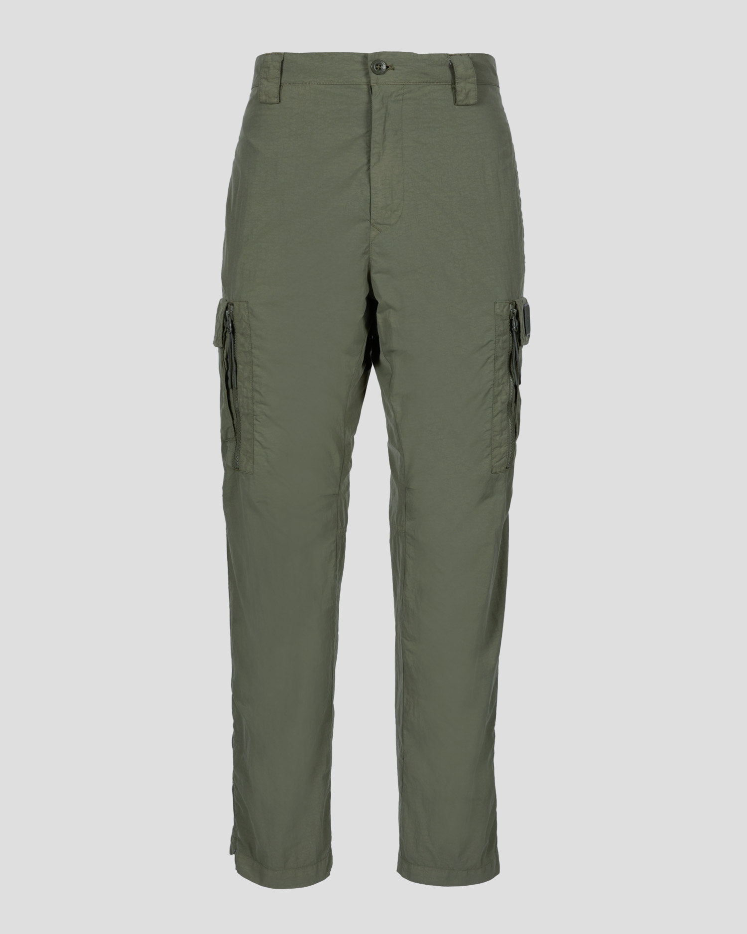 grey nylon cargo pants