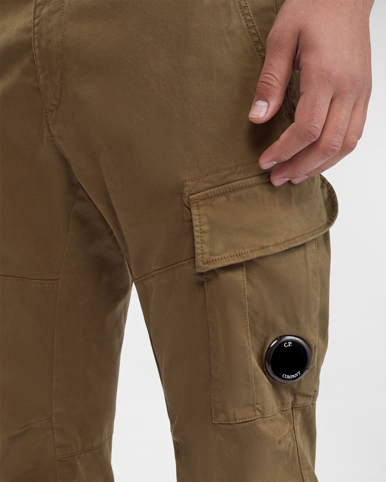 Stretch Sateen Cargo Pants Ergonomic Fit | C.P. Company Online Store