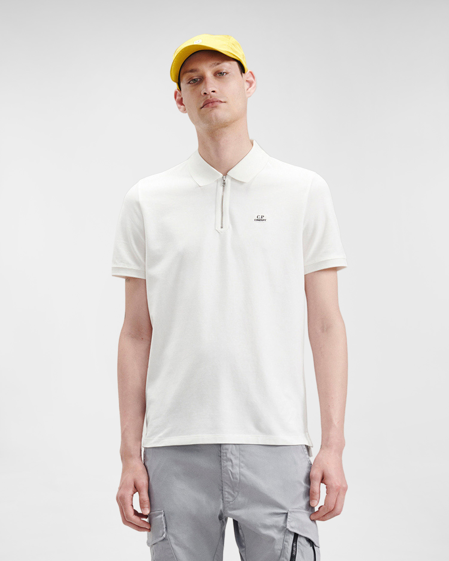 cp company zip polo