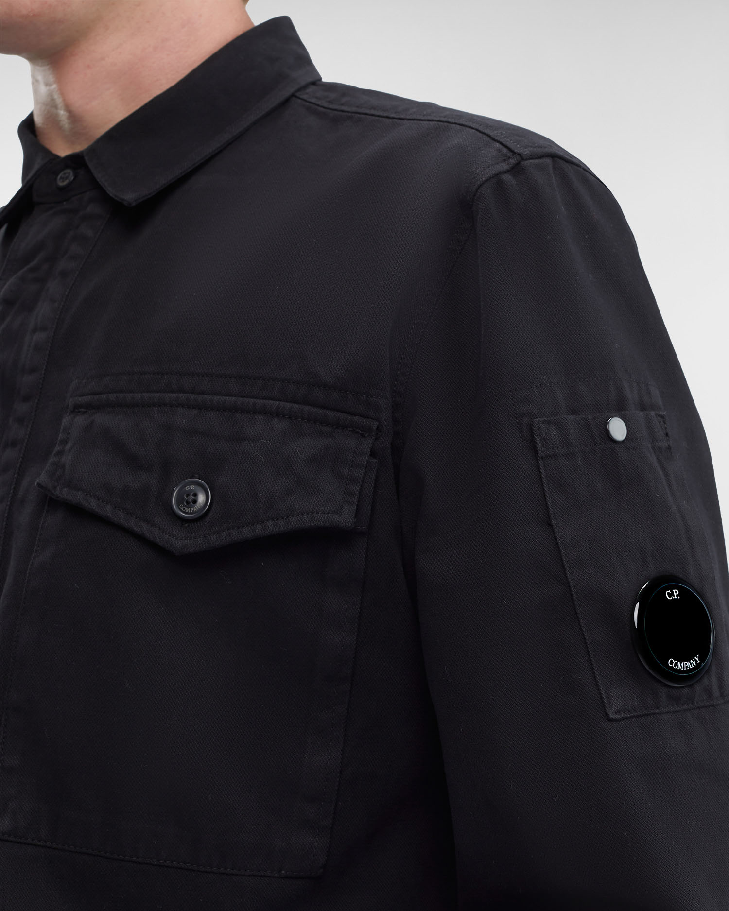 cp company double pocket shirt