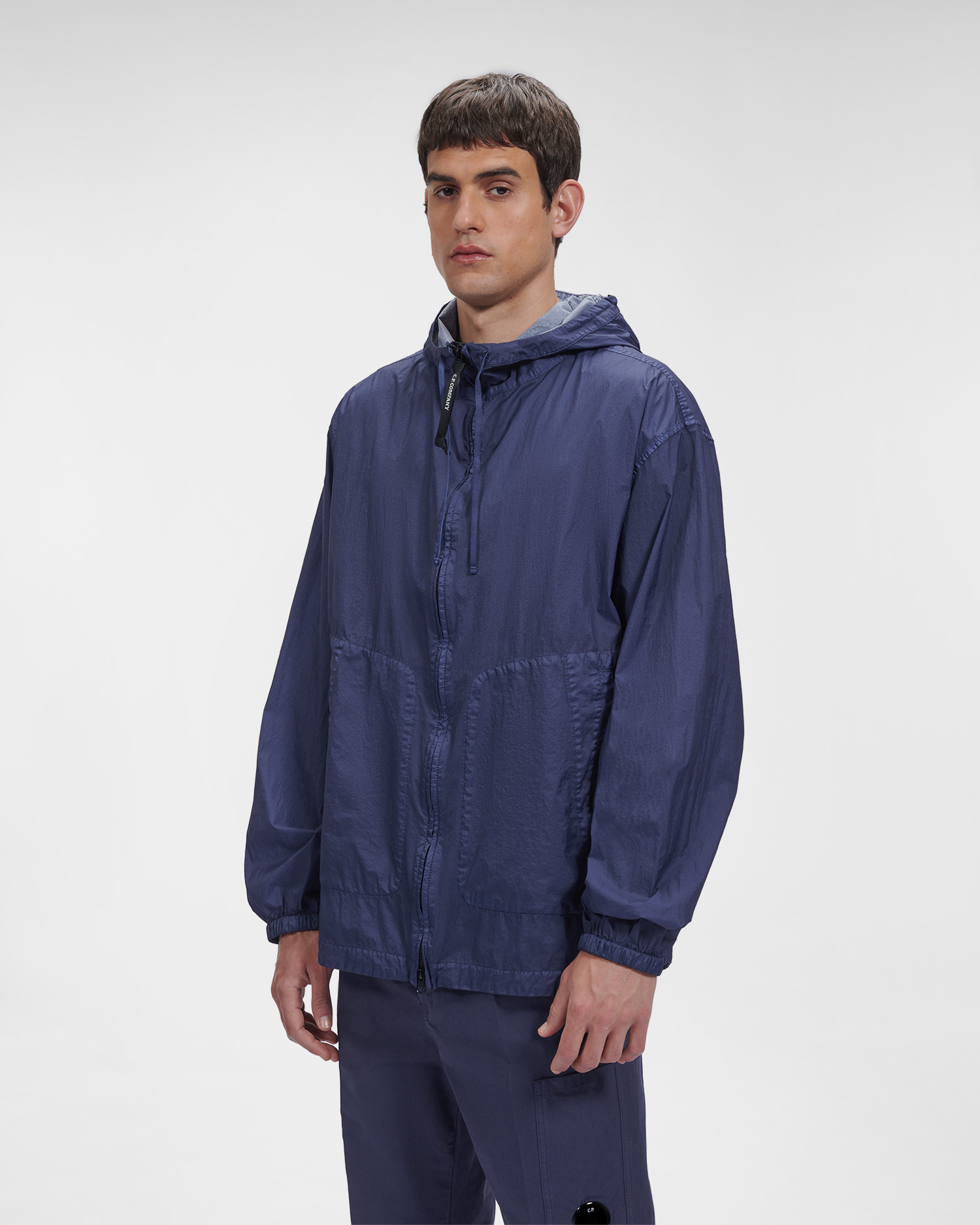 Light Microweave Laminated Hooded Overshirt | C.P. Company Online