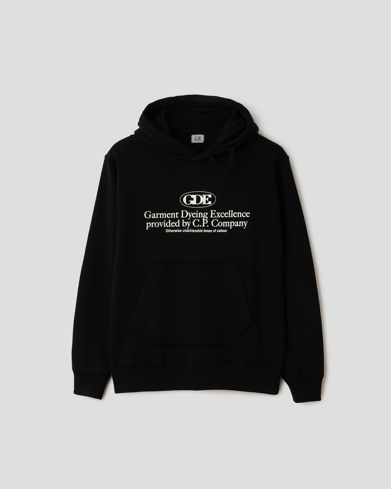 Cotton Fleece Gde Logo Hoodie C P Company Online Store