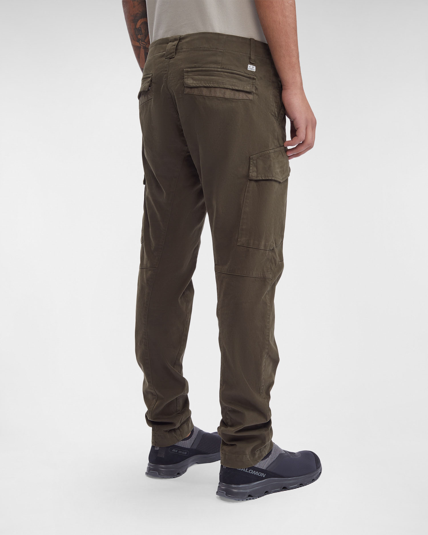 Stretch Sateen Cargo Pants Ergonomic Fit | C.P. Company Online Store