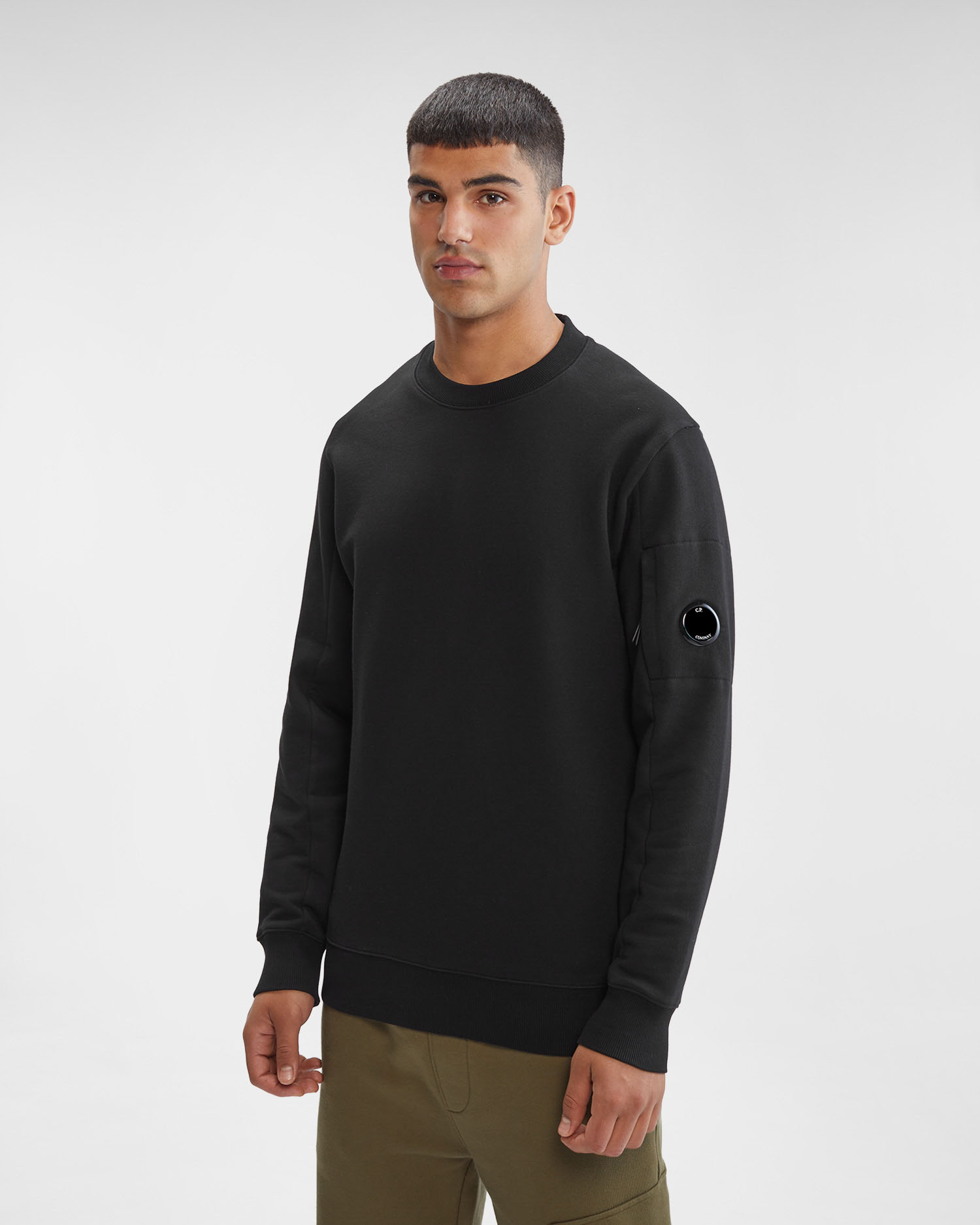 Diagonal Raised Fleece Sweatshirt