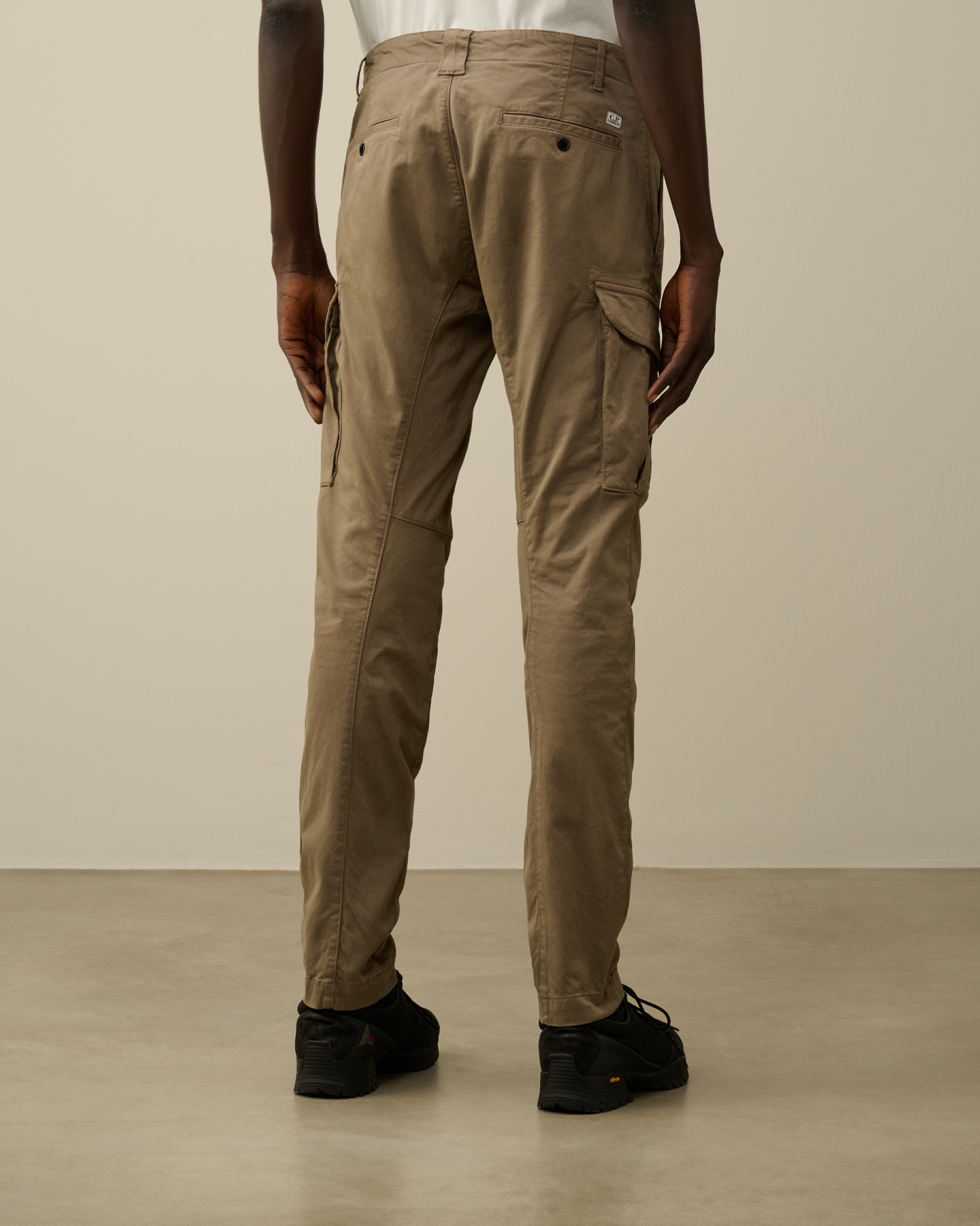 Stretch Sateen Ergonomic Lens Double Cargo Pants