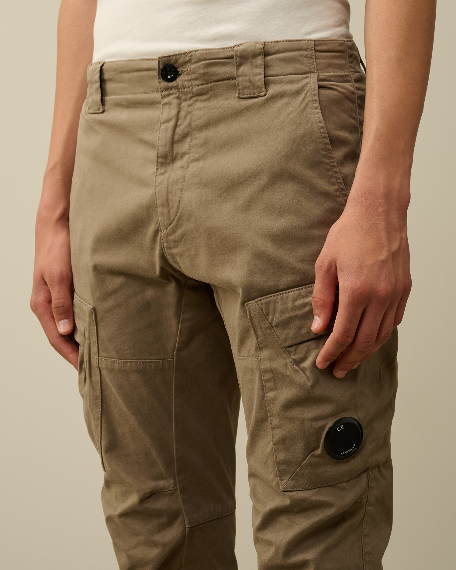 Stretch Sateen Ergonomic Lens Cargo Pants