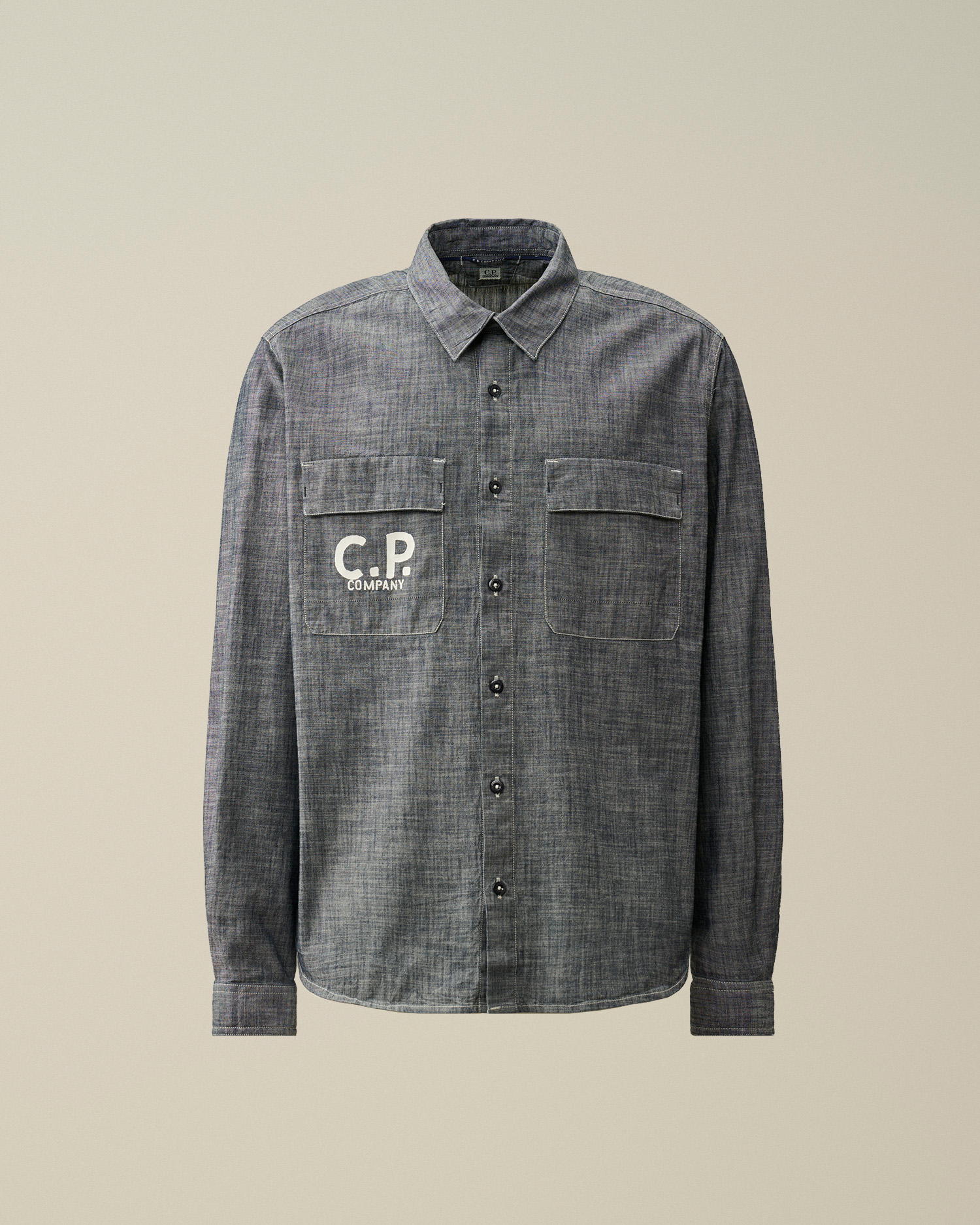 Chambray Long Sleeved Logo Shirt | CPC JP Online Store