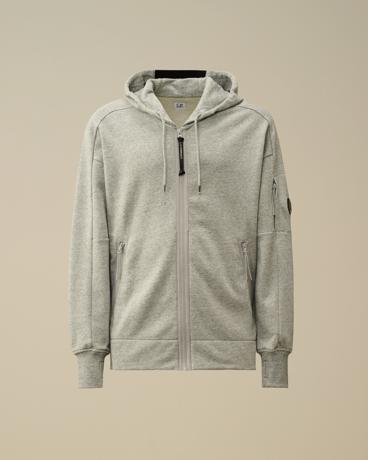 Diagonal Raised Fleece Zipped Hooded Sweatshirt CPC ROW Online Store