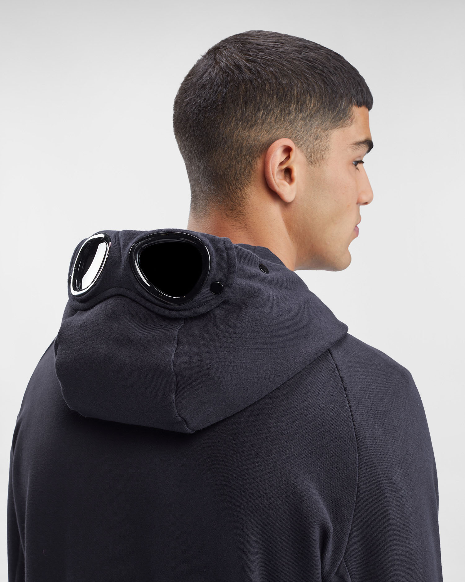 Diagonal Raised Fleece Goggle Hoodie C.P. Company Online Store