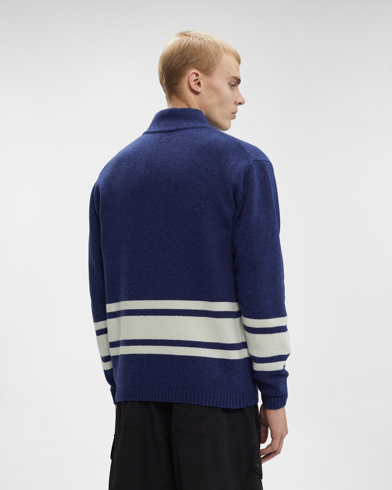 C.P. Palace Lambswool Mixed Funnel Neck Knit | C.P. Company Online