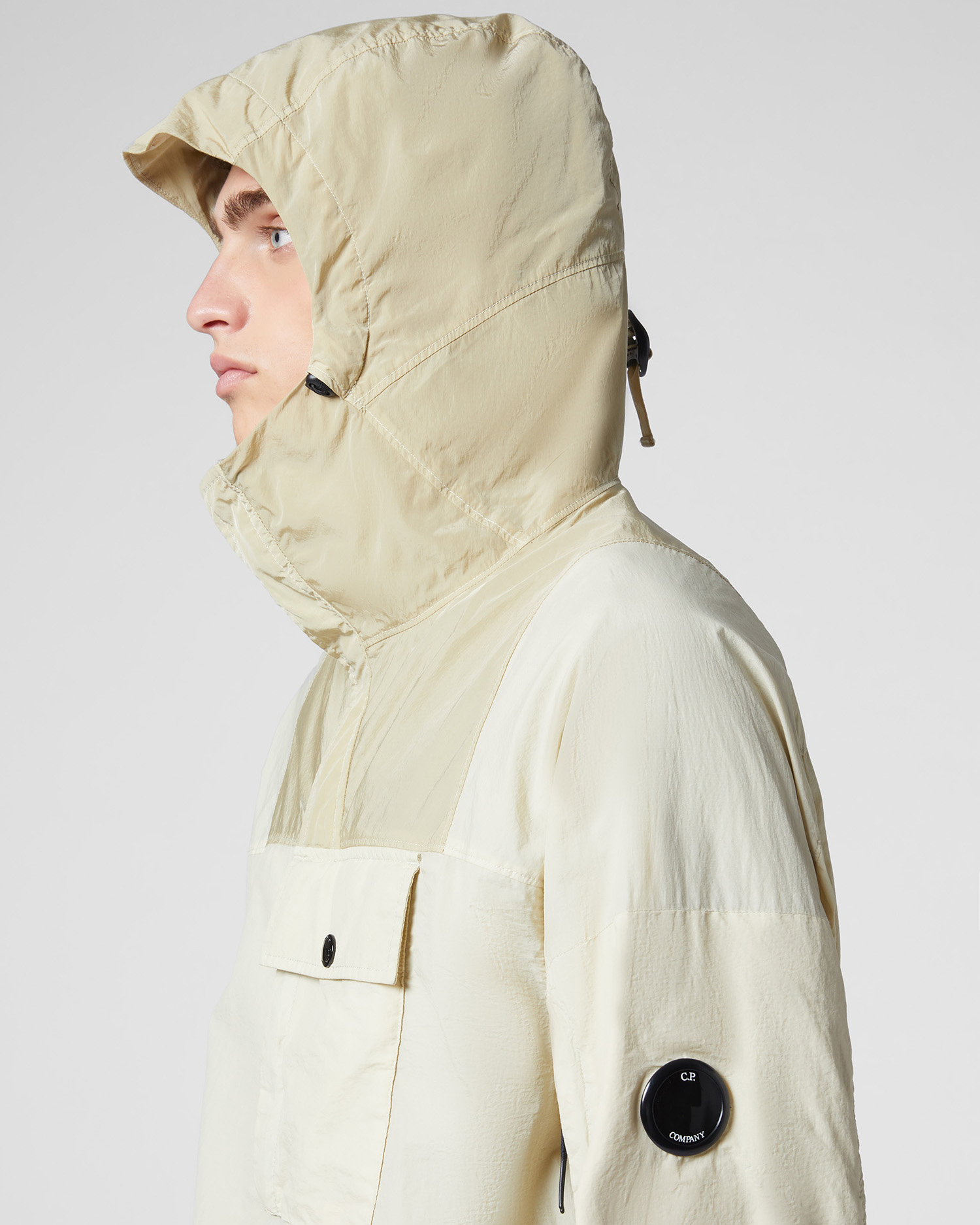 cp company micro lens hooded sweatshirt