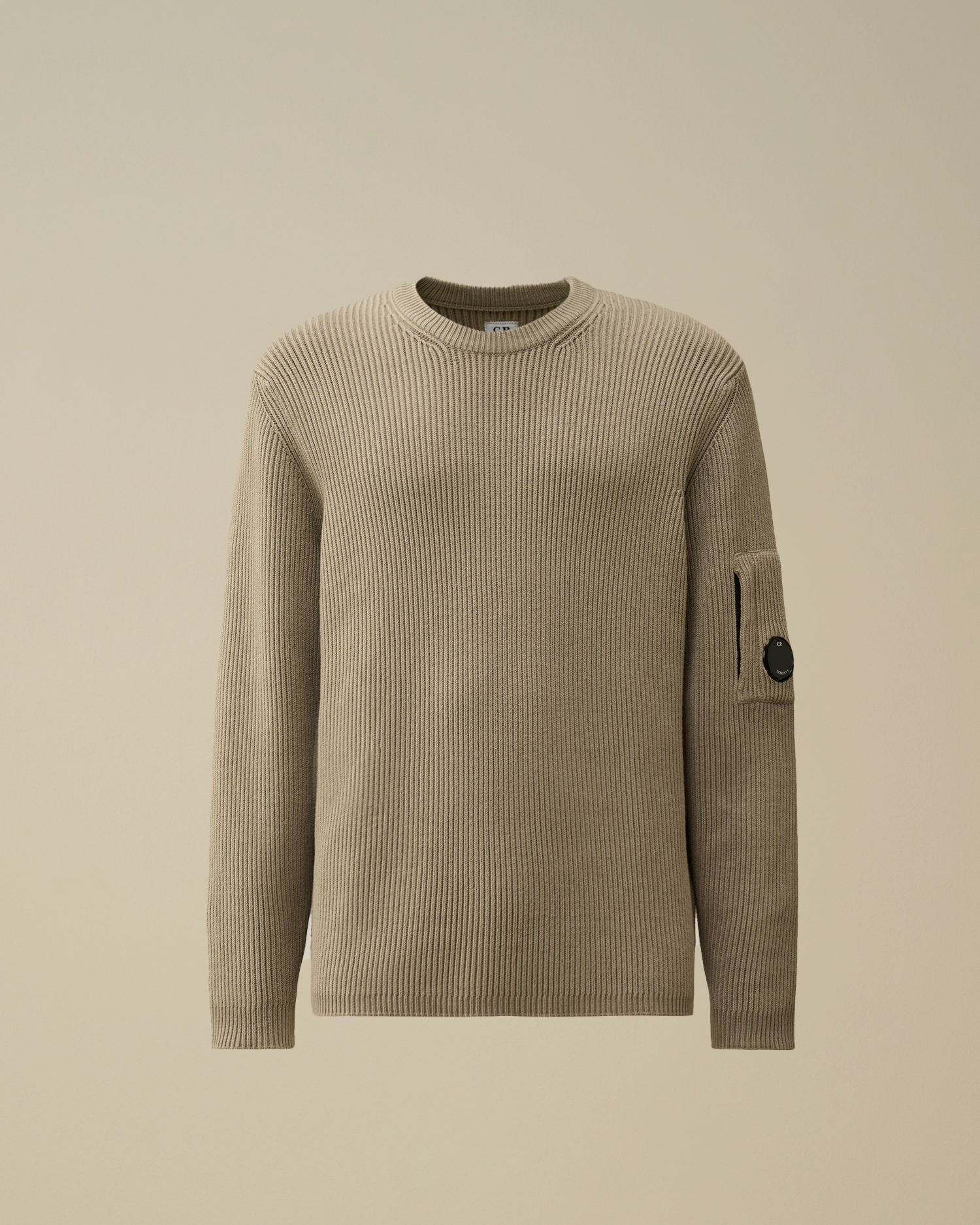 Crew neck ribbed sweater sale