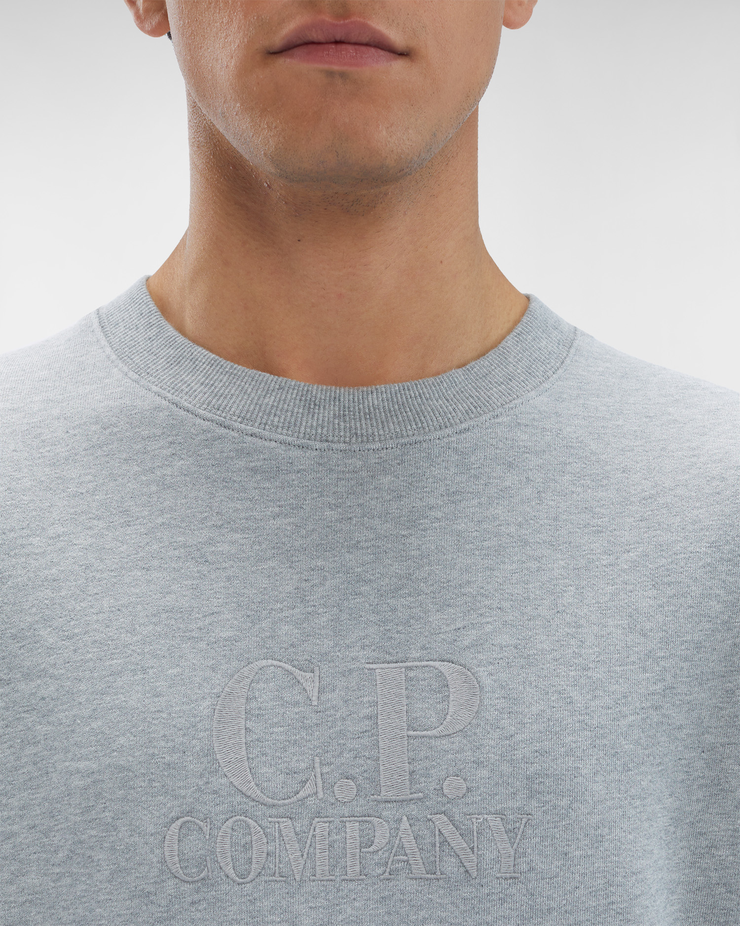 Diagonal Raised Fleece Logo Sweatshirt C.P. Company Online Store