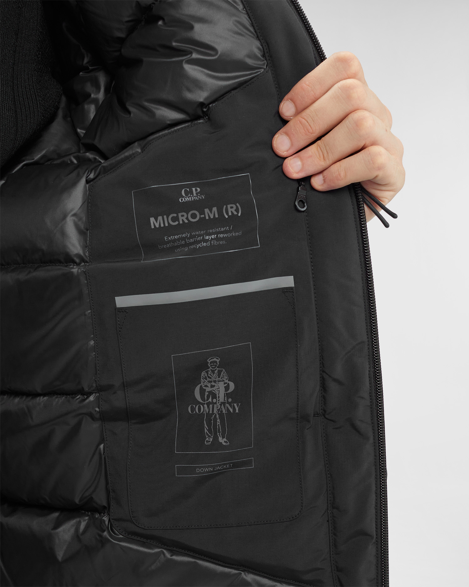 Micro store down jacket