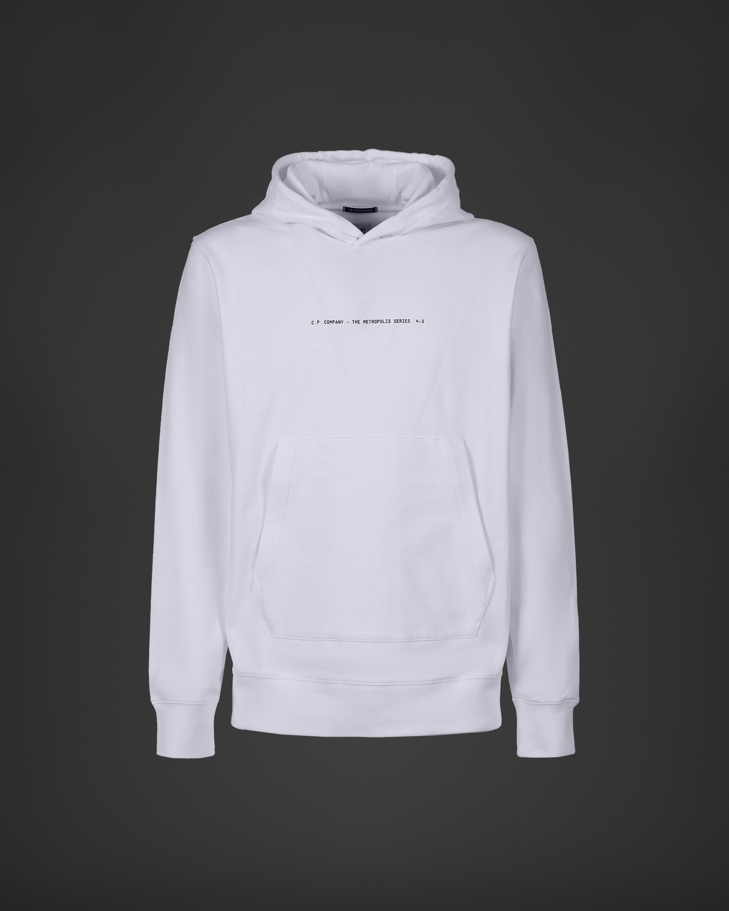 White cp company discount hoodie