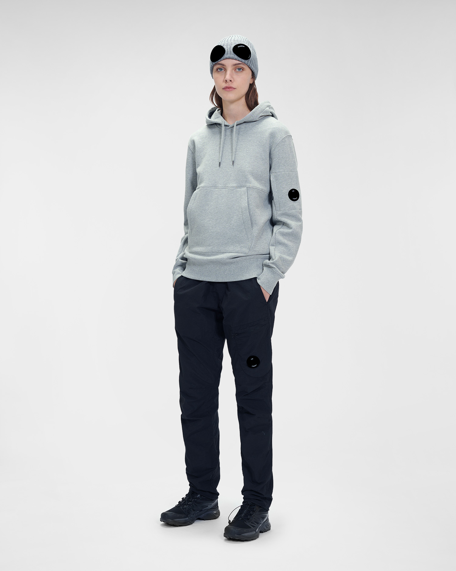 cp company diagonal fleece joggers