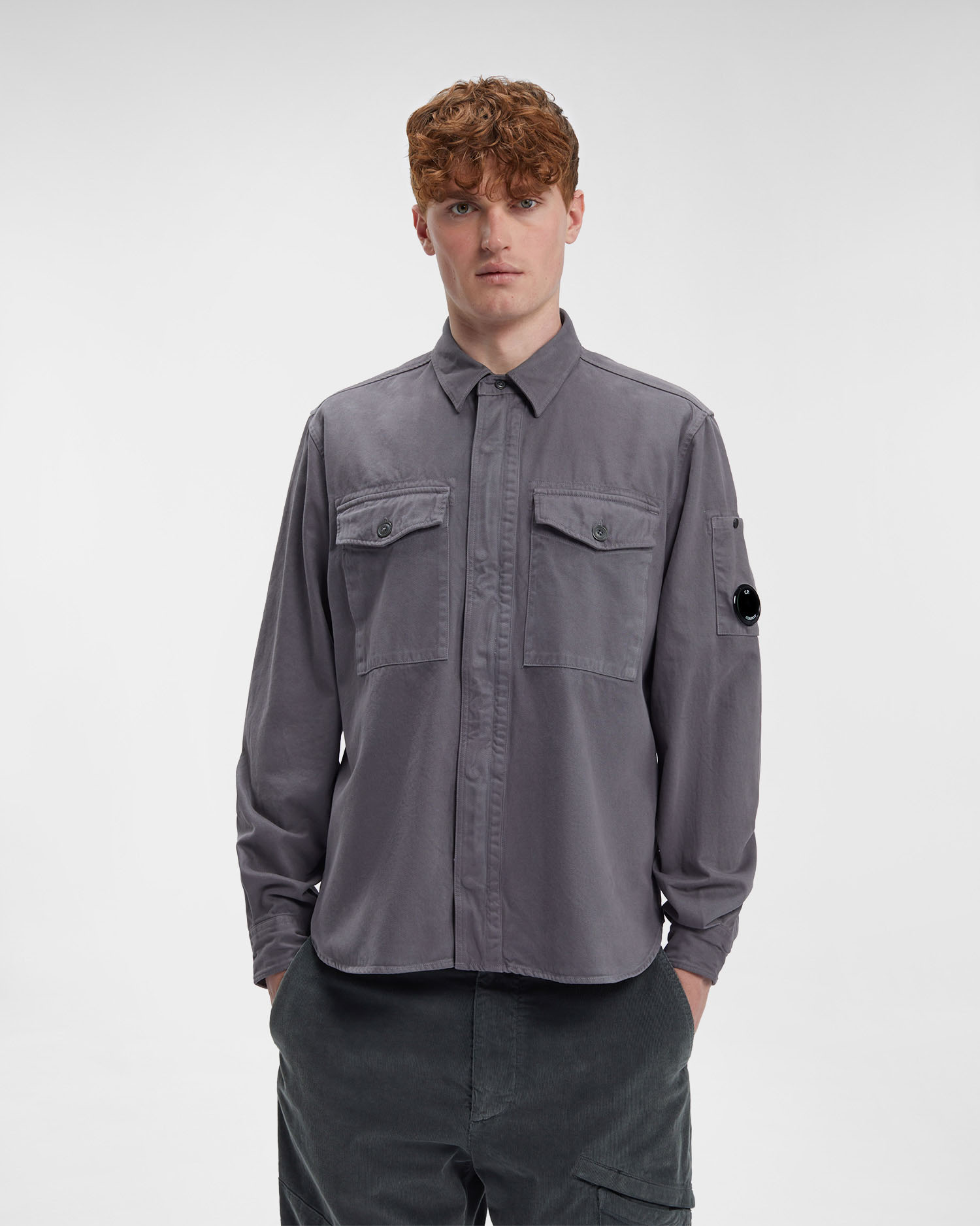 cp company double pocket shirt