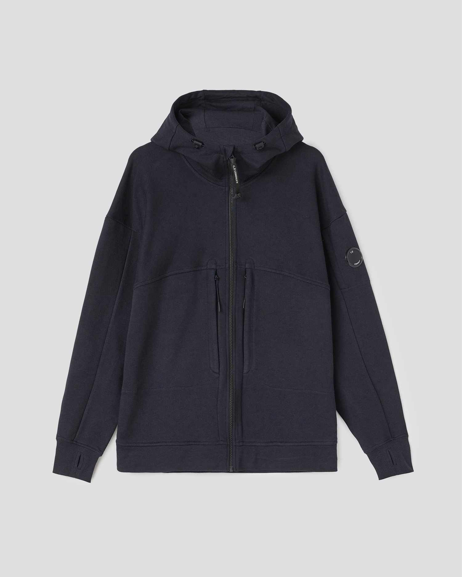 diagonal raised fleece lens crew sweat