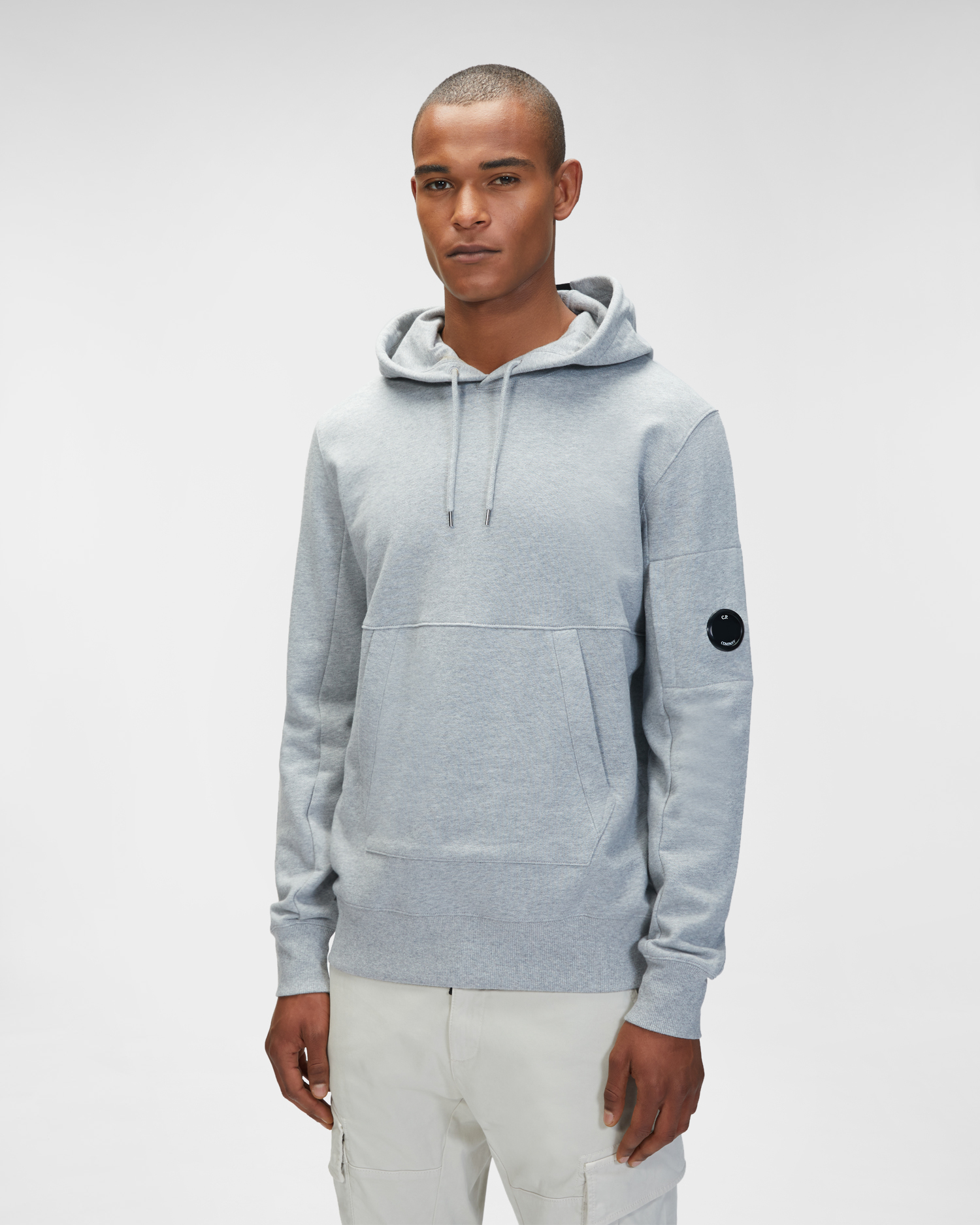 diagonal raised fleece lens crew sweat