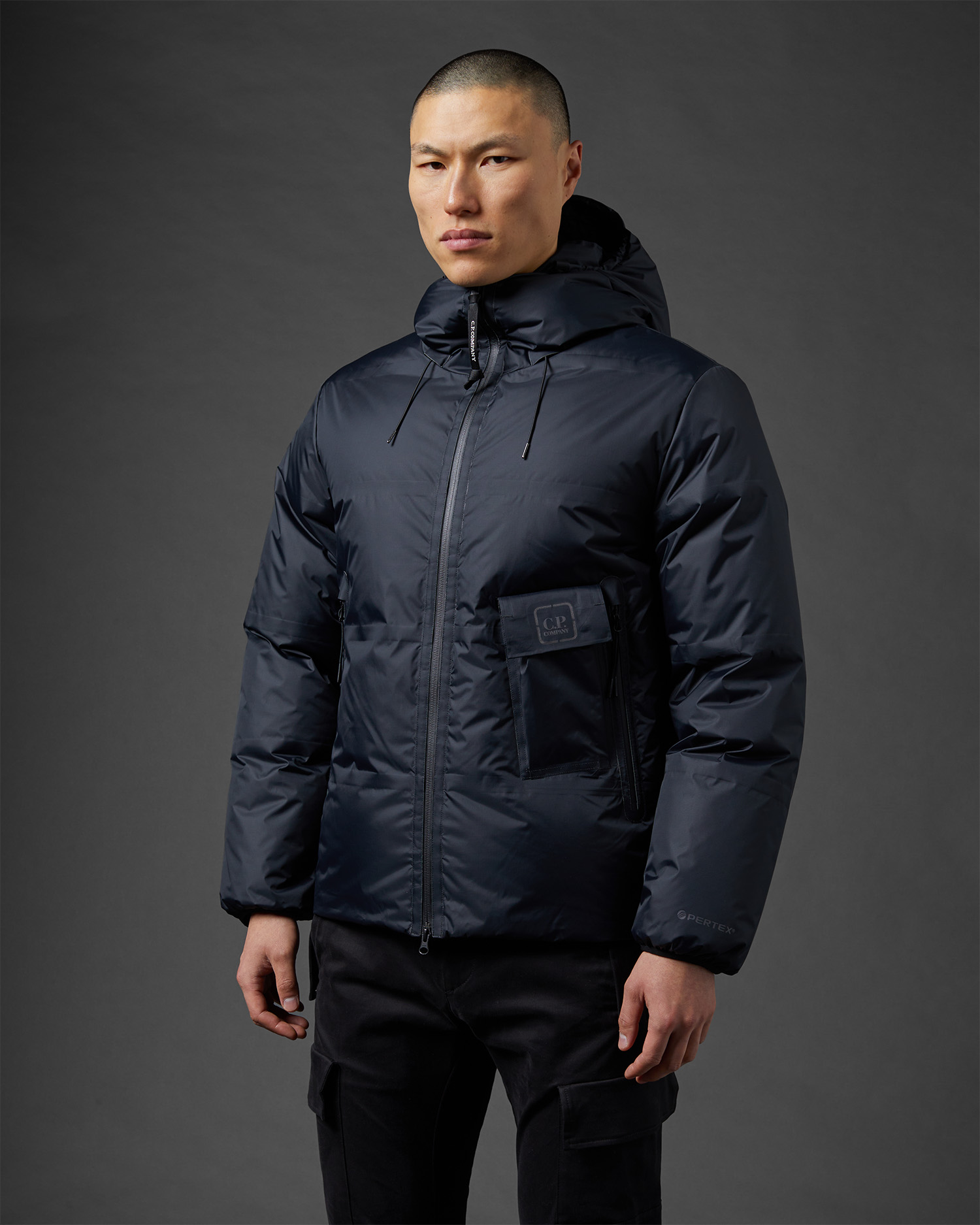 Baffled down jacket sale