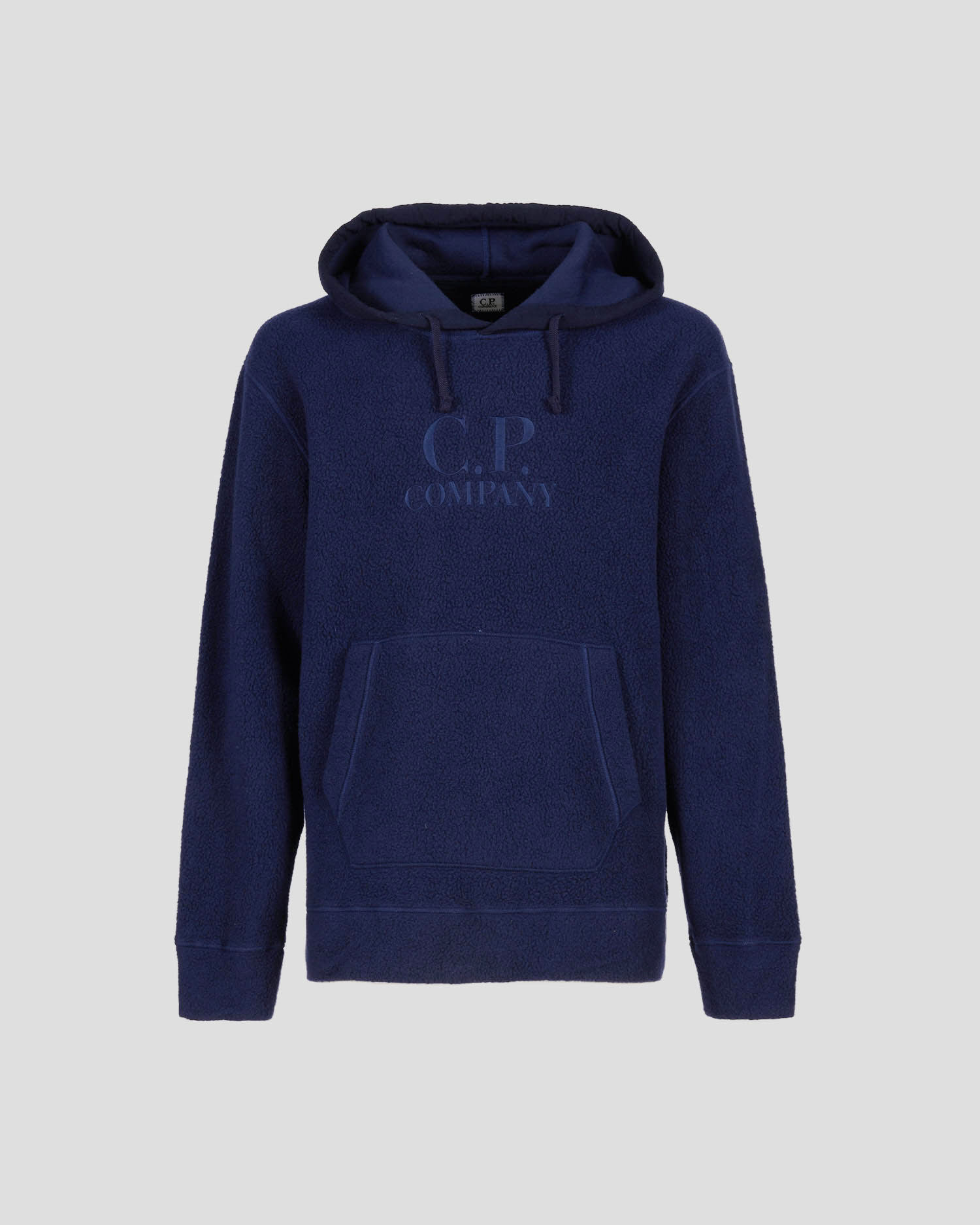 Wool Polar Fleece Logo Hoodie C.P. Company Online Store