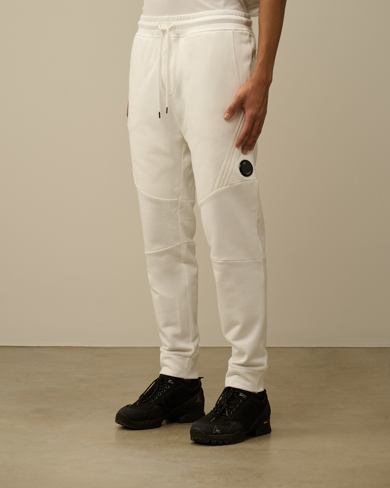 Cp company white joggers on sale