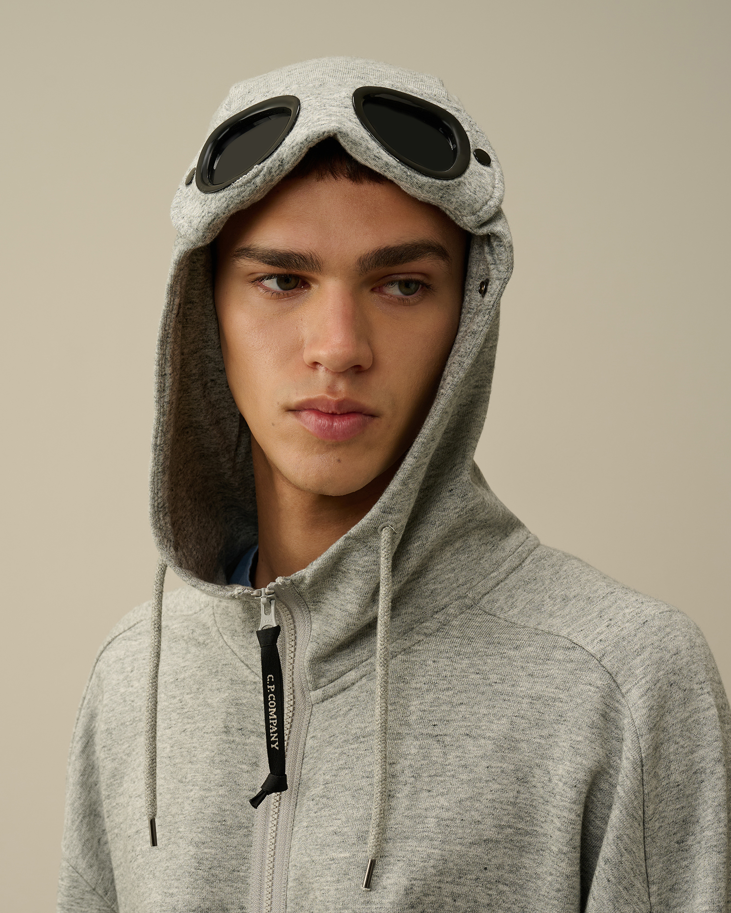 Cp company open hooded sweatshirt best sale