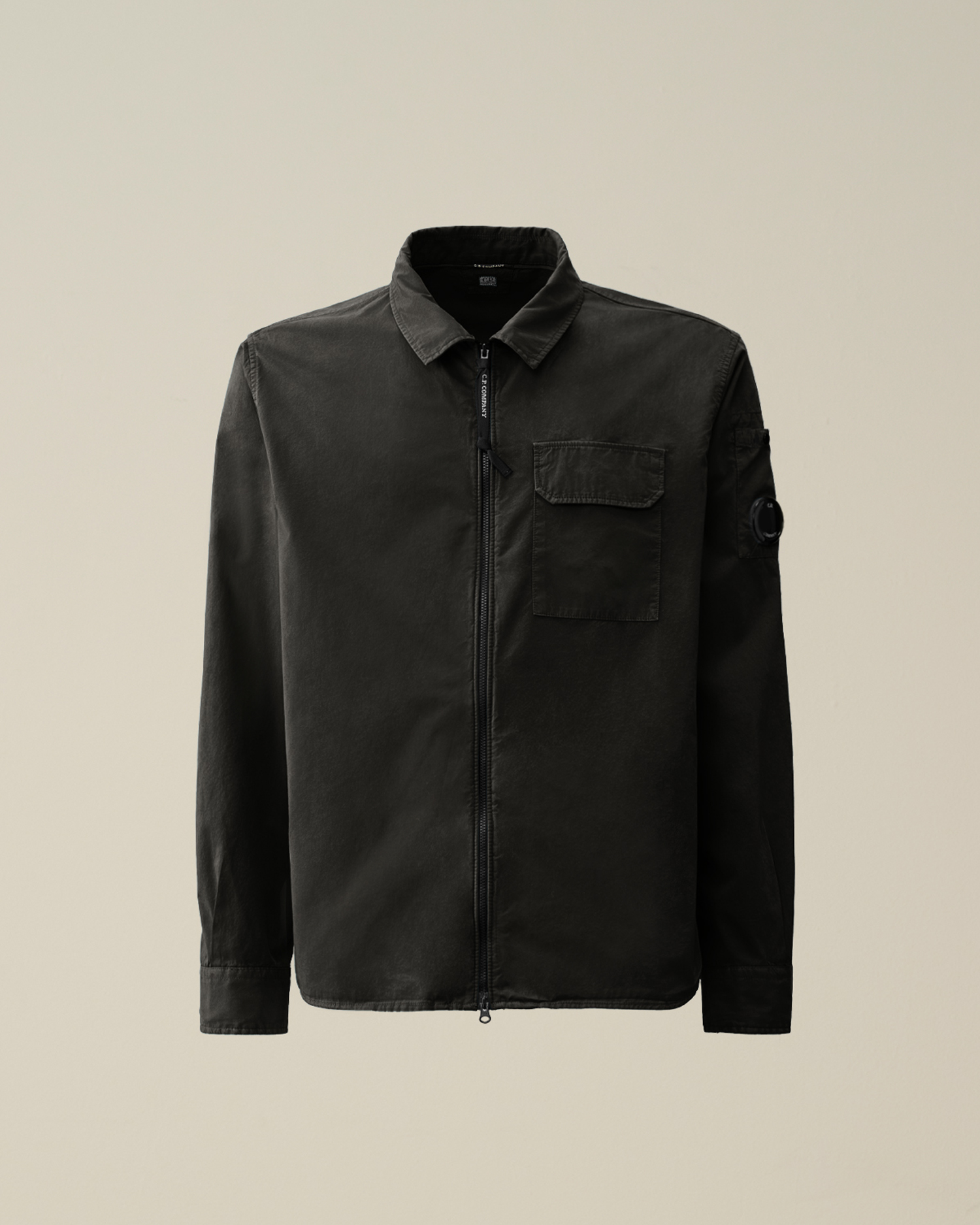 Gabardine Zipped Shirt