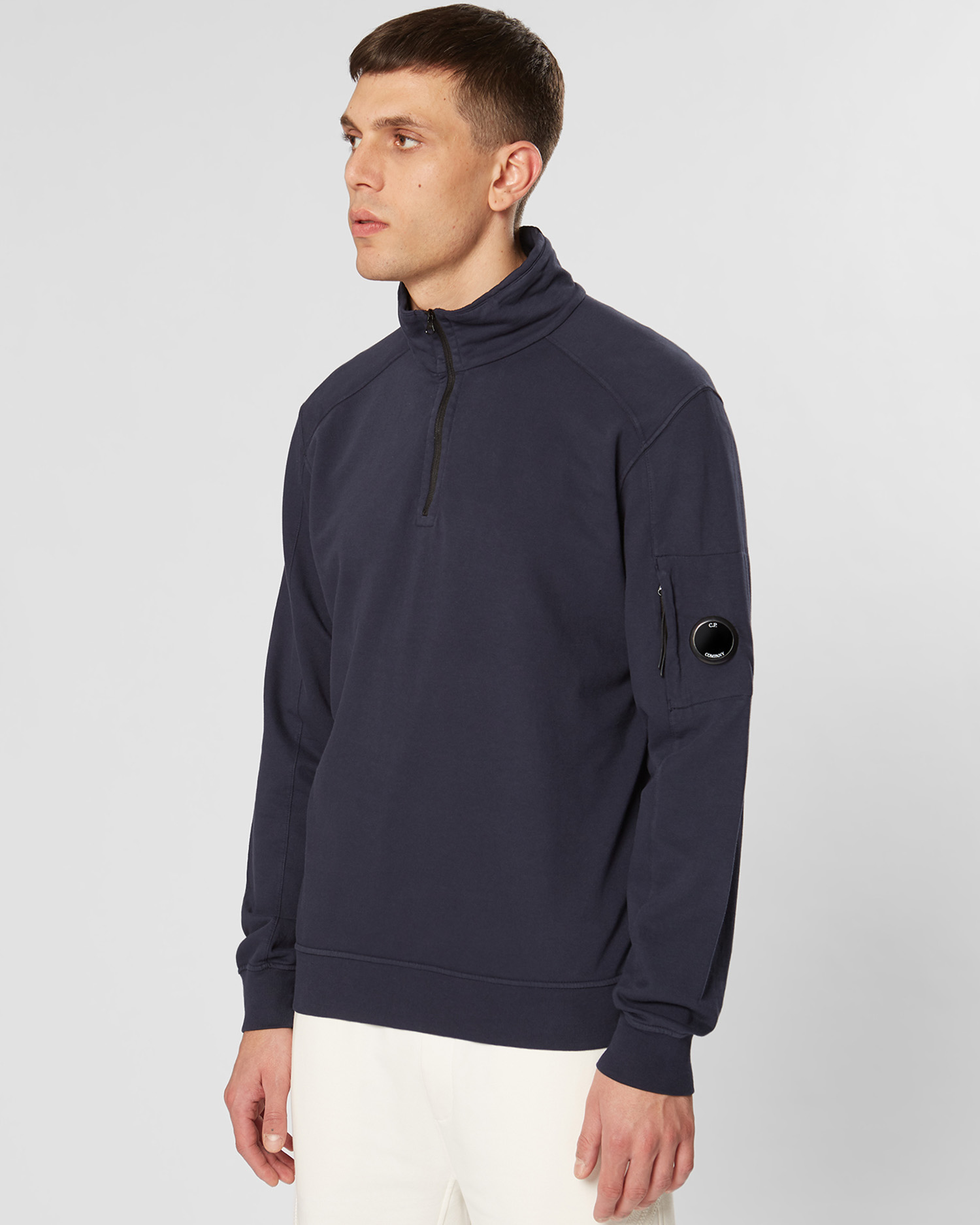 cp company quarter zip sweatshirt