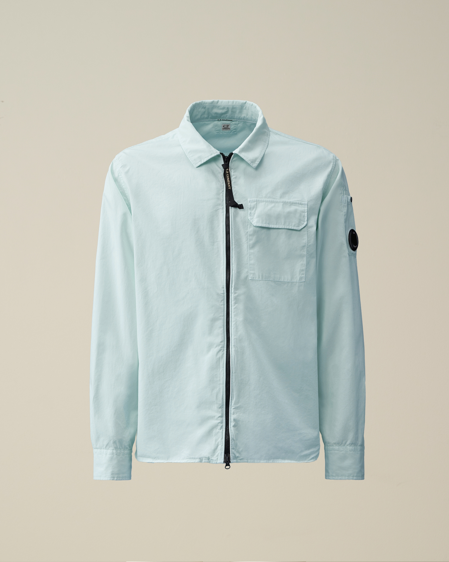 Cp company blue overshirt best sale