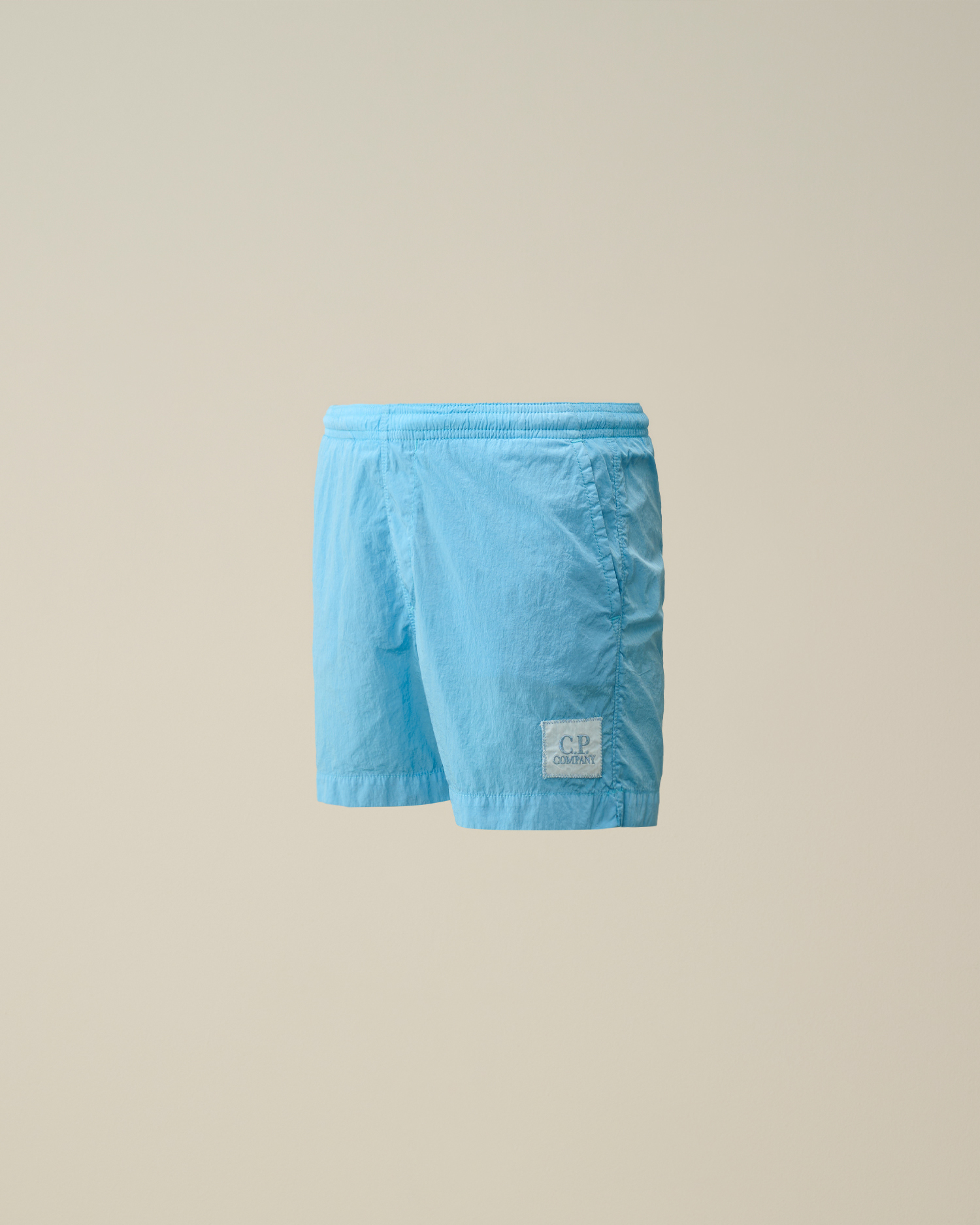 C.P. Company Kids logo-print cotton track shorts - Blue