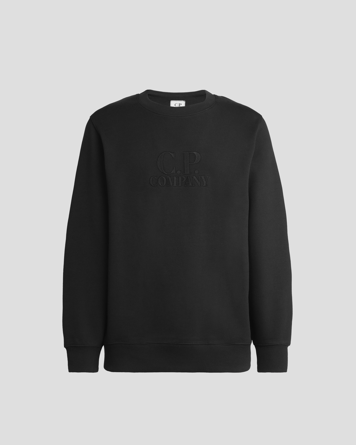 Cp company sale rubberised logo sweatshirt