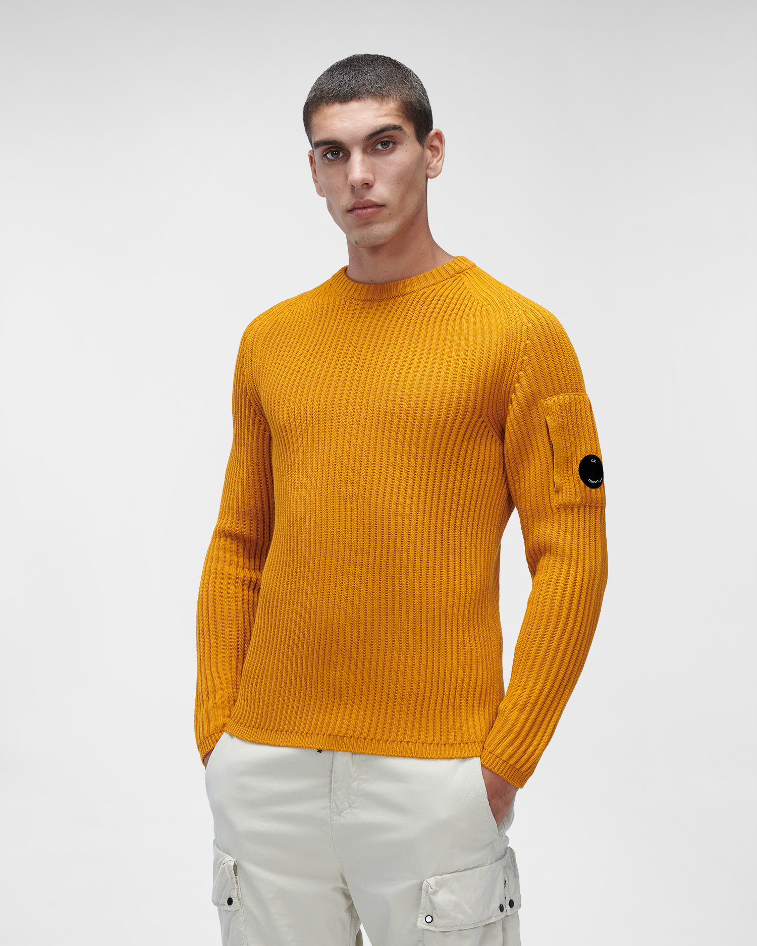 orange cp company jumper