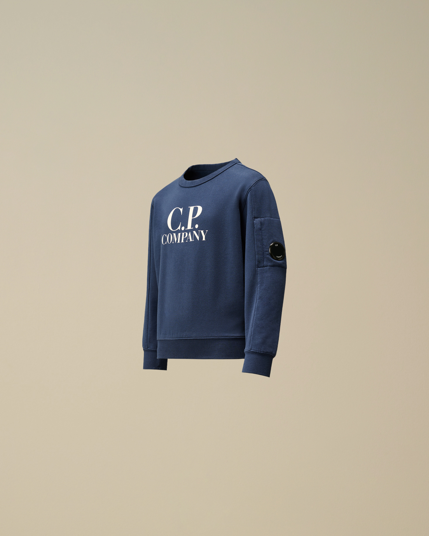 Cp company navy sweatshirt on sale