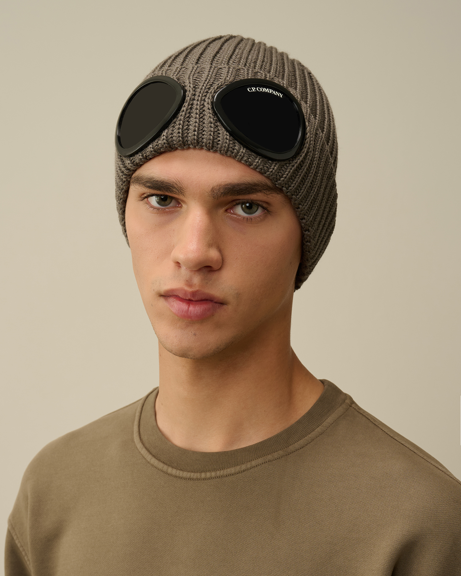 Cp company cap with goggles hotsell