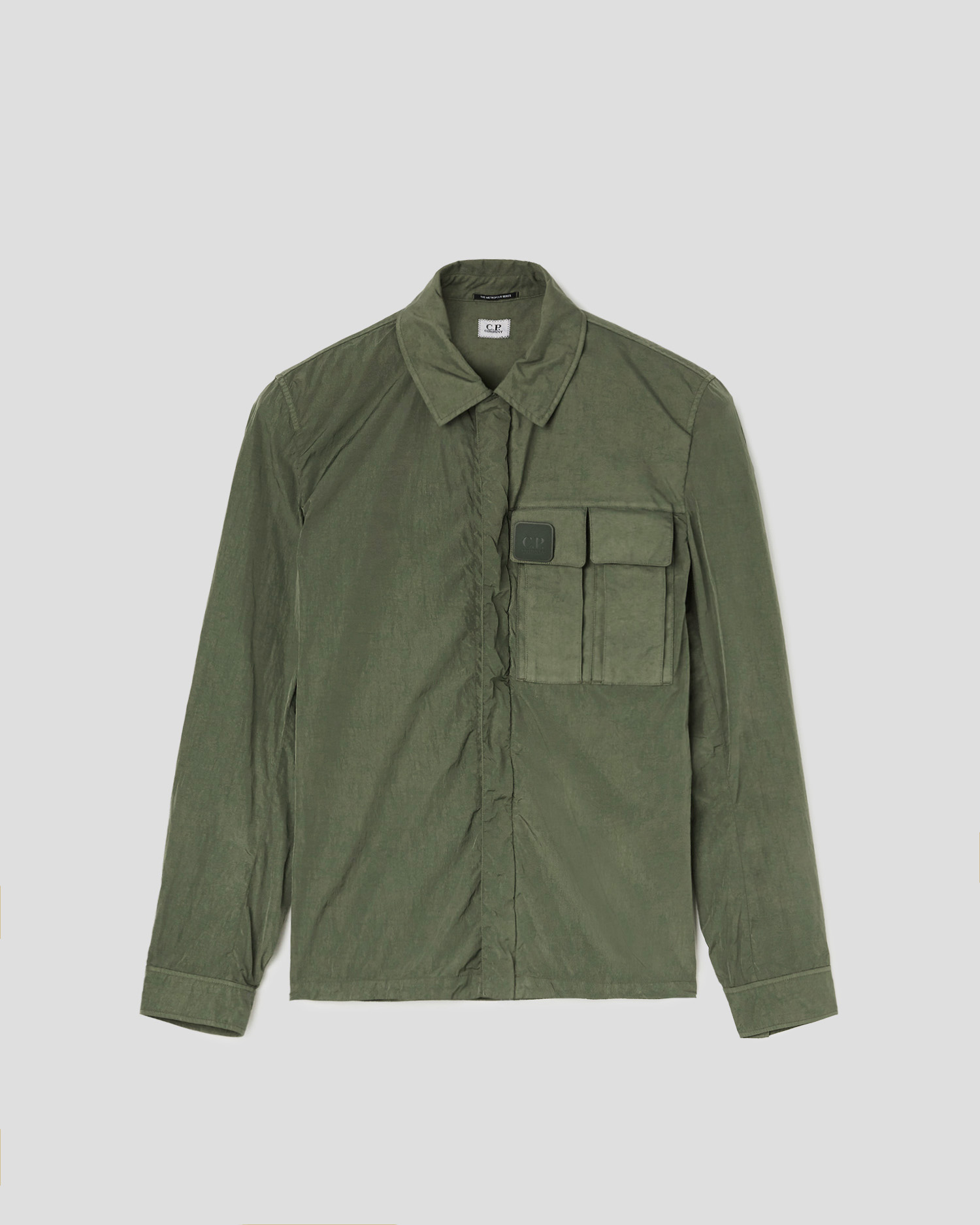 cp company chrome quarter overshirt