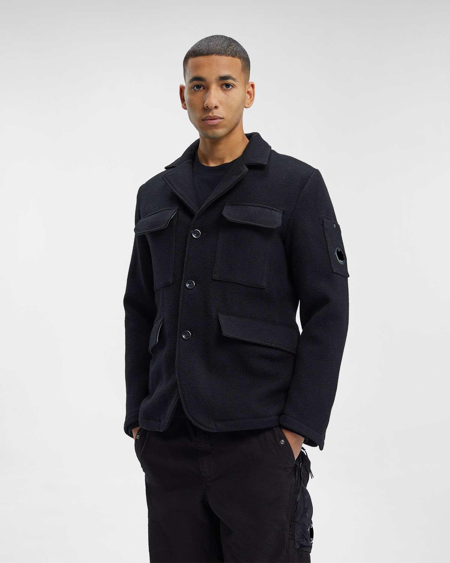 Cp company 2025 coat black