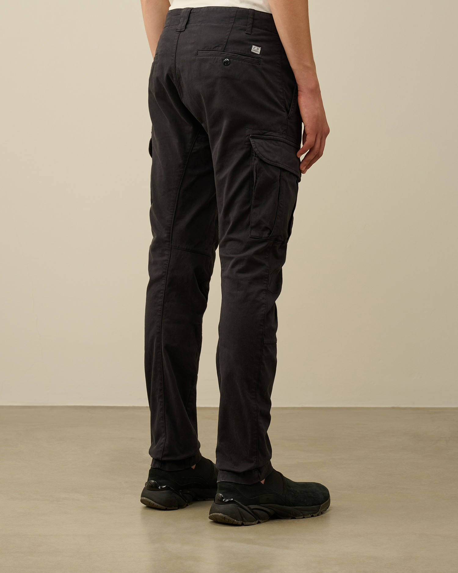 Stretch Sateen Ergonomic Lens Double Cargo Pants