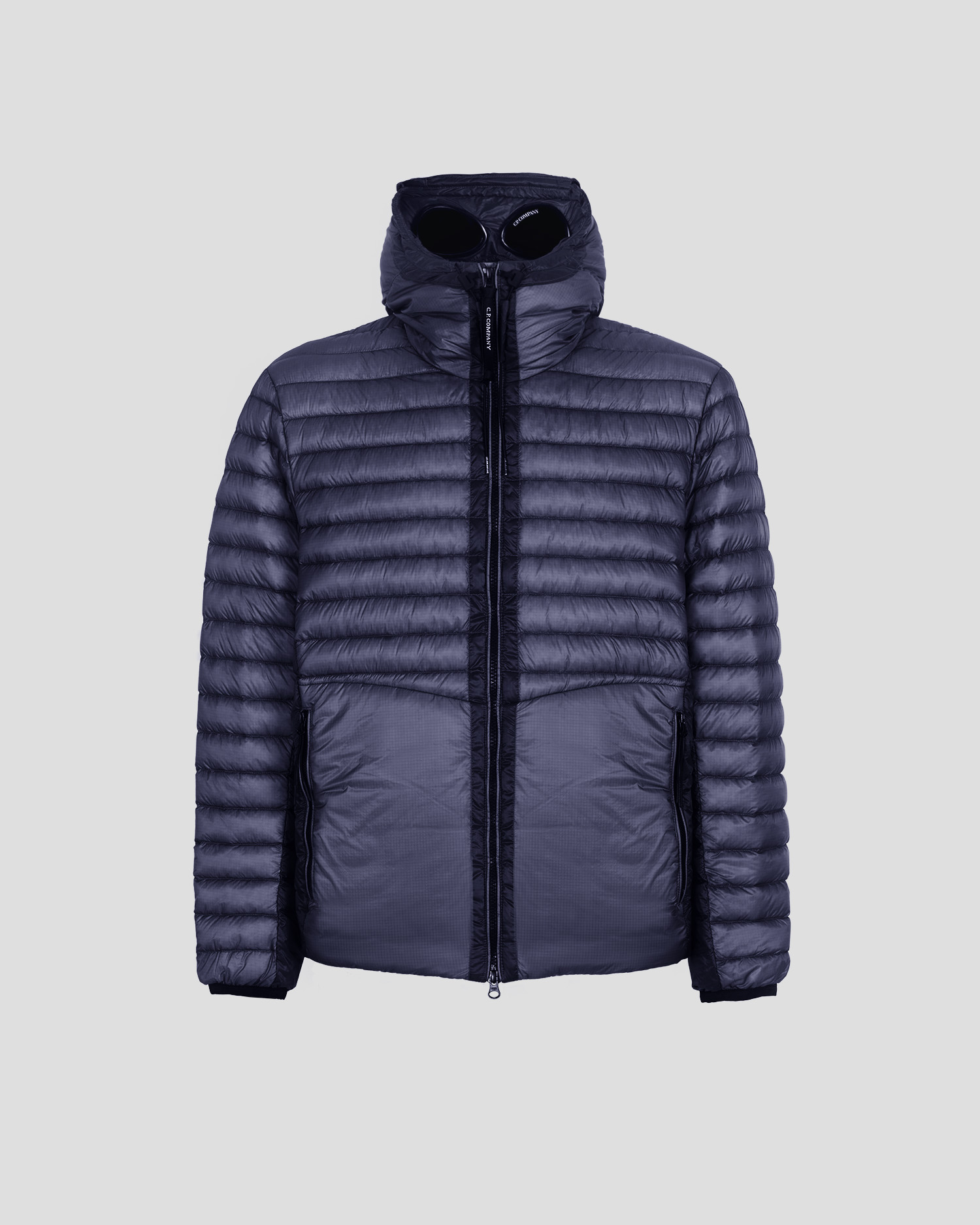 cp company goggle jacket purple