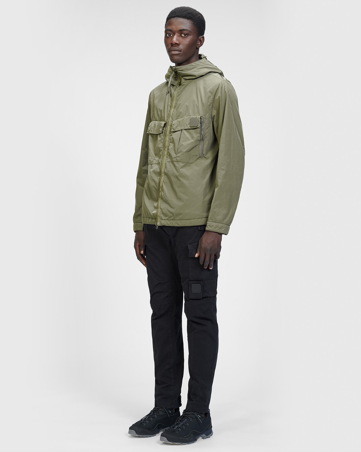 chrome hooded overshirt