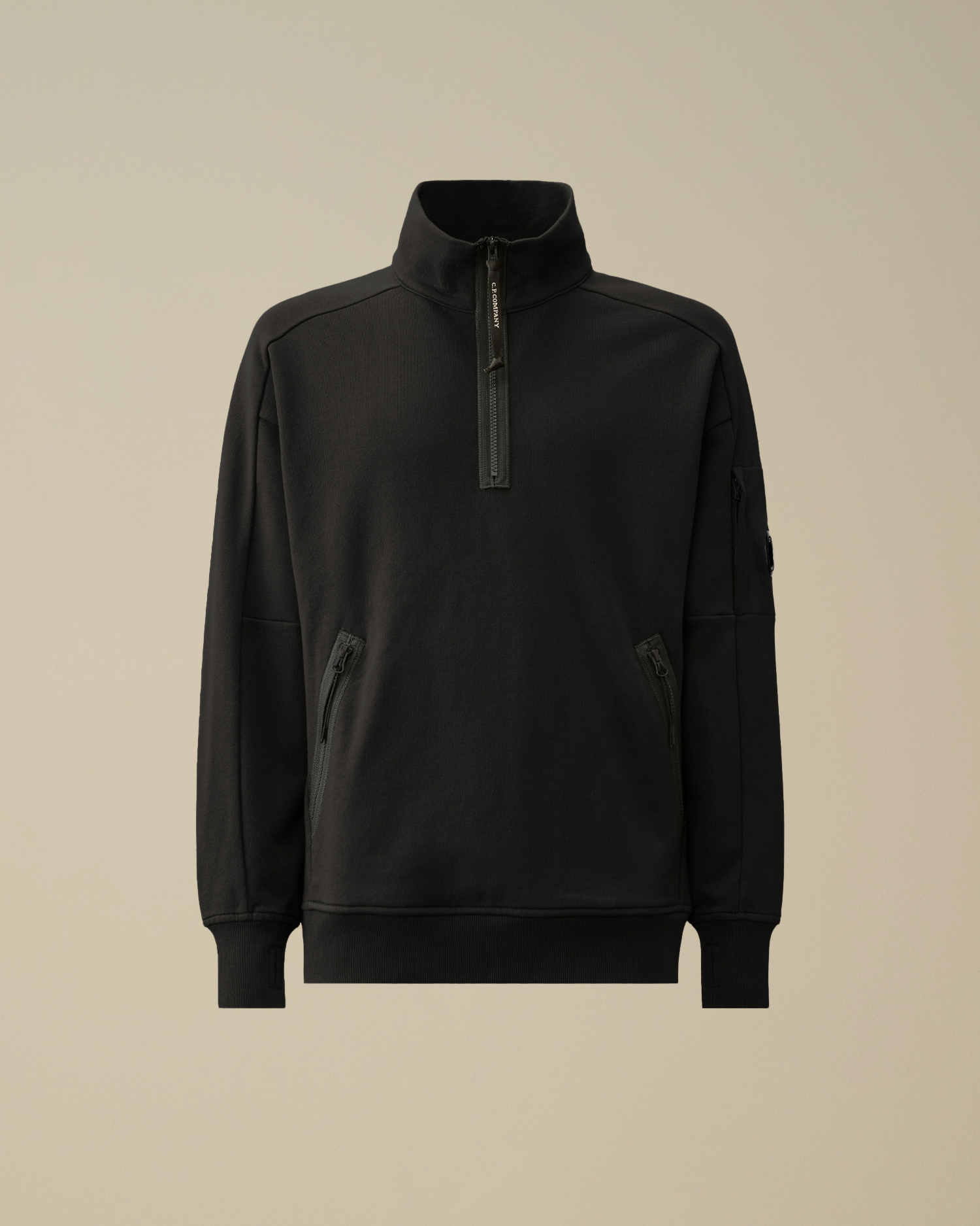 Cp company half zip lens sweatshirt on sale